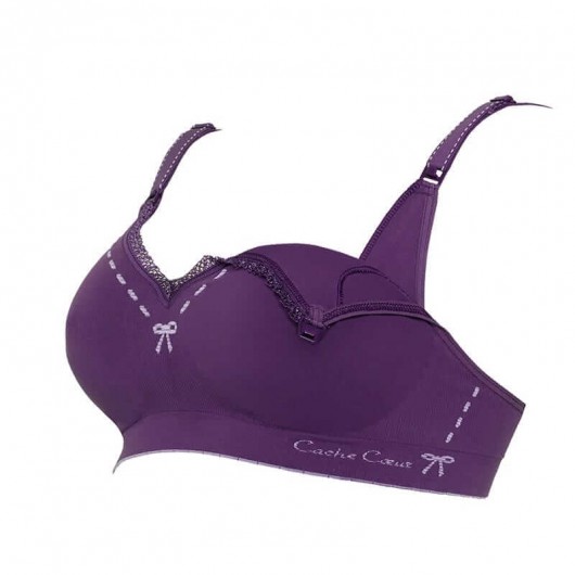 凱莎爾哺乳內衣夢幻款紫色胸罩下拉圖